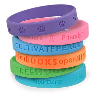 Debossed Silicone Wristband